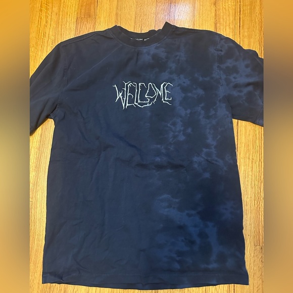 Welcome Skateboards Black Scrawl Logo T-Shirt size M (f6 - Picture 2 of 7